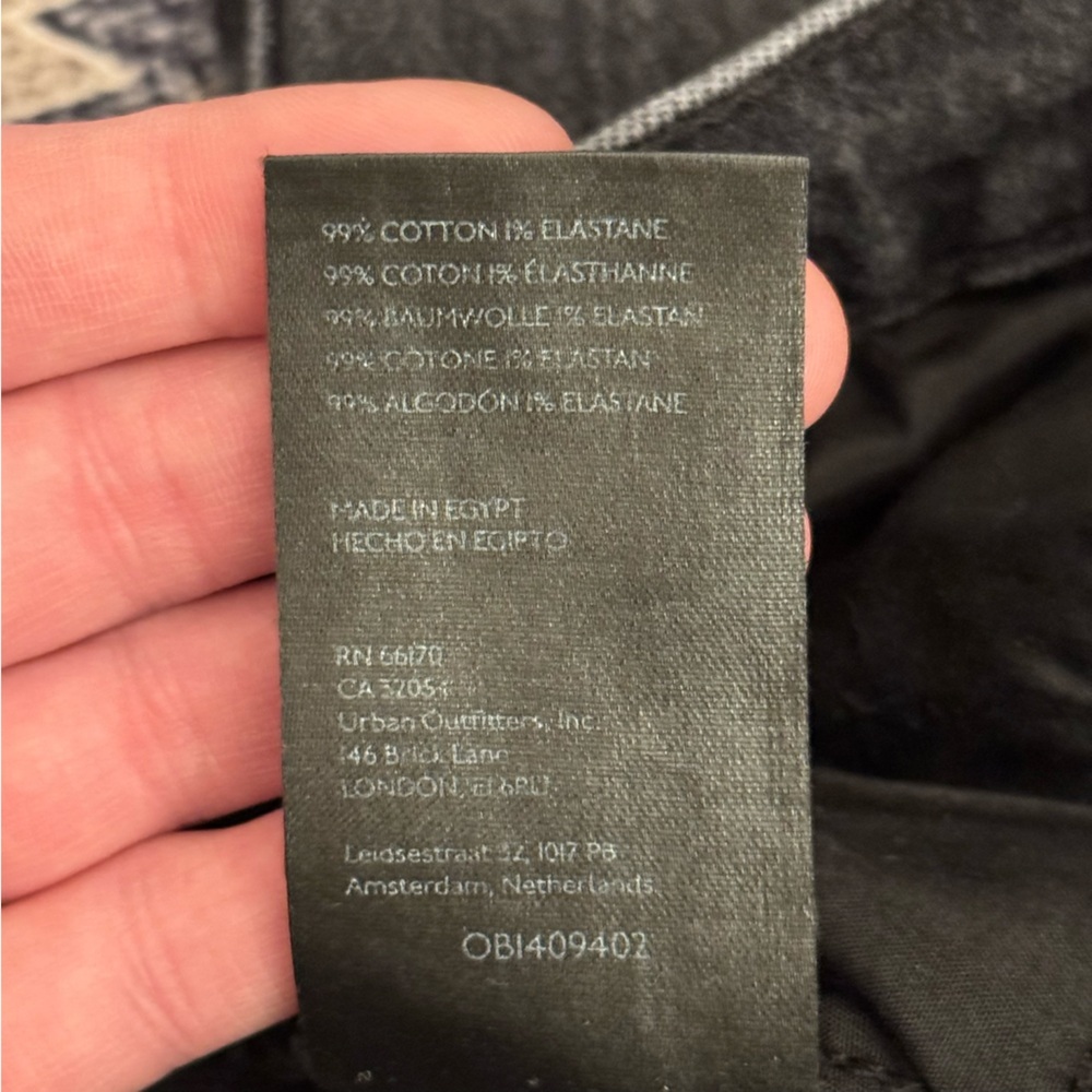 BDG Urban Outfitters Black Denim Stretch Cowboy Jeans Size 29 - Picture 9 of 11